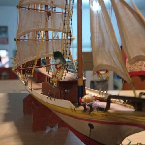 Handmade ship used 1m by 65cm