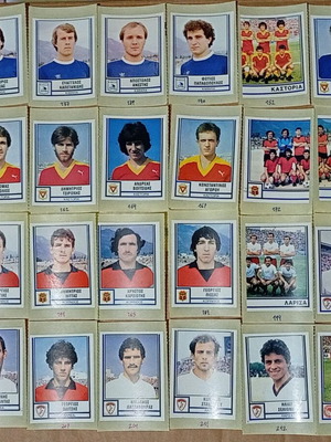 Panini Podosfairo 1980 1981 μεταχειρισμένα αυτοκόλλητα ποδοσφαίρου