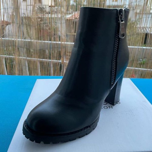 Sixth Sens Collection boots used, black, size 36, eco leather
