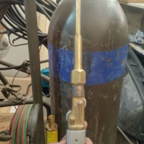 Oxygen collection for cutting and welding like new, military transport trolley Germany