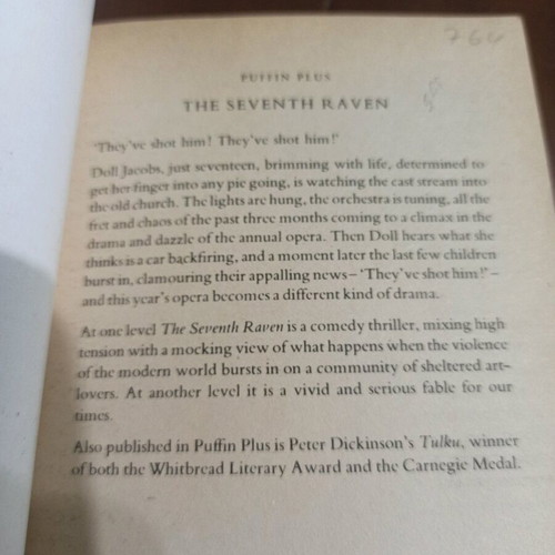 The Seventh Raven book by Peter Dickinson, Puffin Plus series