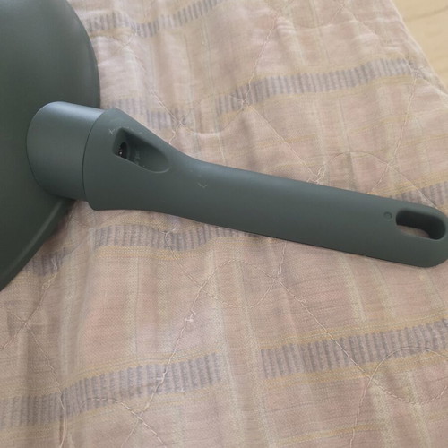 Wok pan Glow and Beauty with green handle, nonstick, new