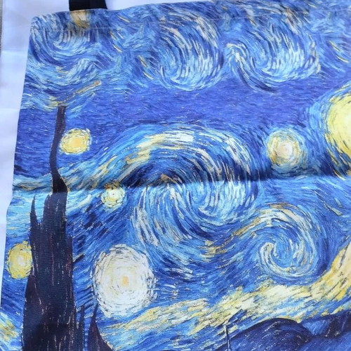Fabric tote bag Starry Night Vincent Van Gogh new