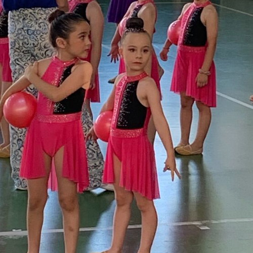 Girls' gymnastics leotard like new, size 116 cm