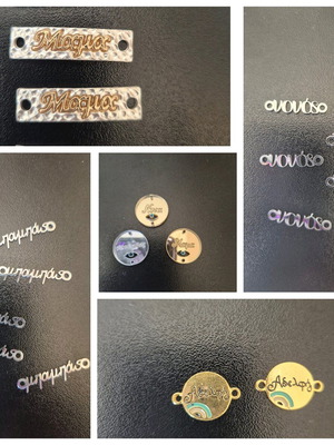 Metal elements for martirika new, 100 crosses included