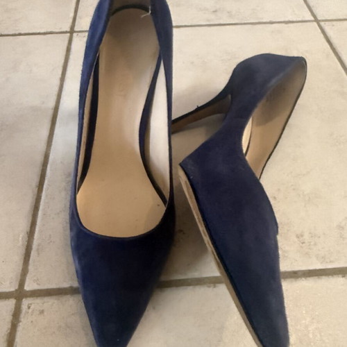 Nine West blue suede pumps size 38.5 used