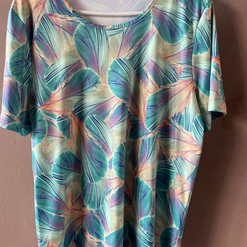 Blouse with leaves used, sizes S and M
