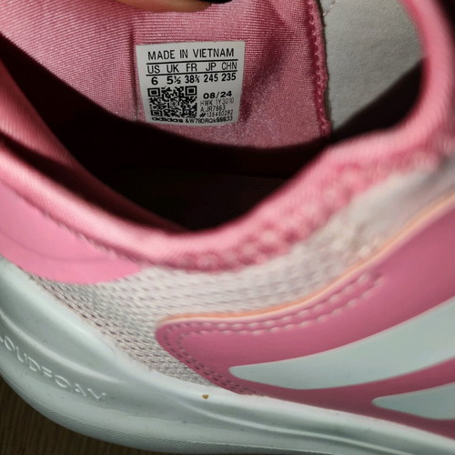 Adidas Tensaur Comfort AC shoes used, pink, size 38 2/3