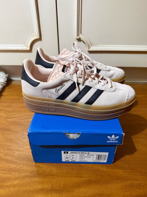 Adidas Originals Gazelle Bold women's sneakers beige like new, size 38 2/3