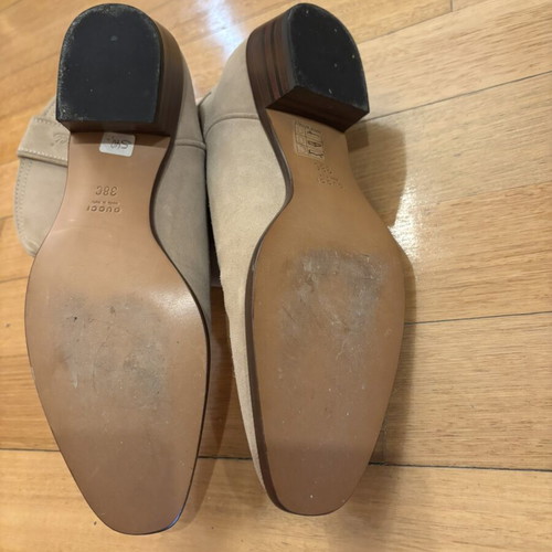 Gucci suede boots beige taupe, size 38.5
