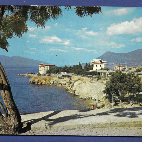 Aidipsos Baths Beach postcard used