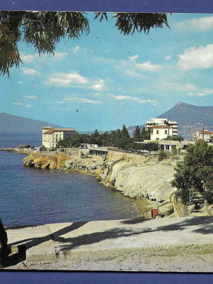 Aidipsos Baths Beach postcard used