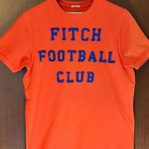 Abercrombie & Fitch Men's T-shirt orange, muscle fit, size M like new