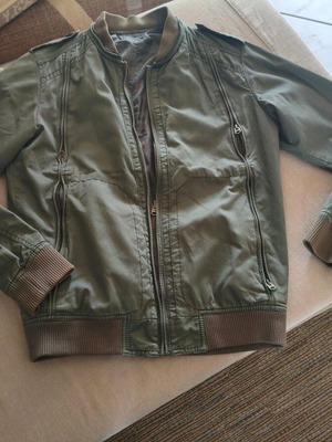 Spring-fall jacket used, khaki, size M