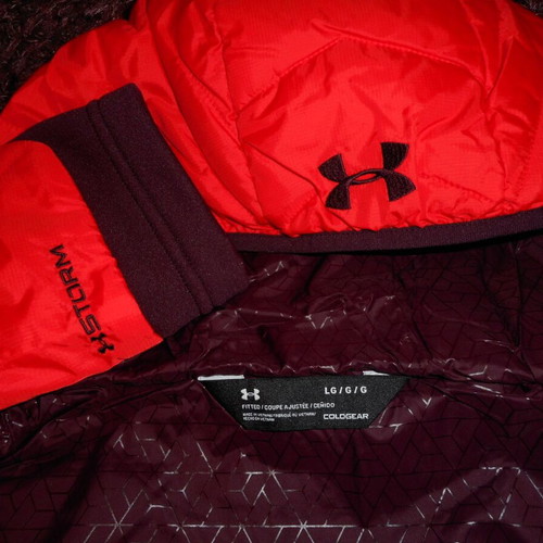 Under Armour ColdGear Reactor Hybrid jacket new, red, size L
