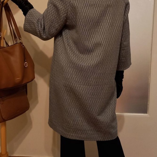 Selected coat used, grey, size M with 3/4 sleeves without buttons