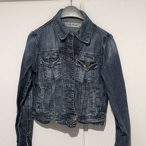 Zara Trf denim jean jacket like new, slim fit, size L/30