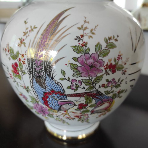 Handmade porcelain vase FEAX CERAMICS with 24K gold new
