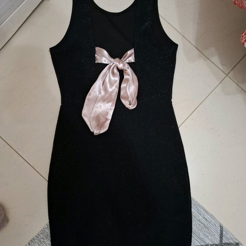 Dress with rhinestones black, like new, size S by Tally Weijl