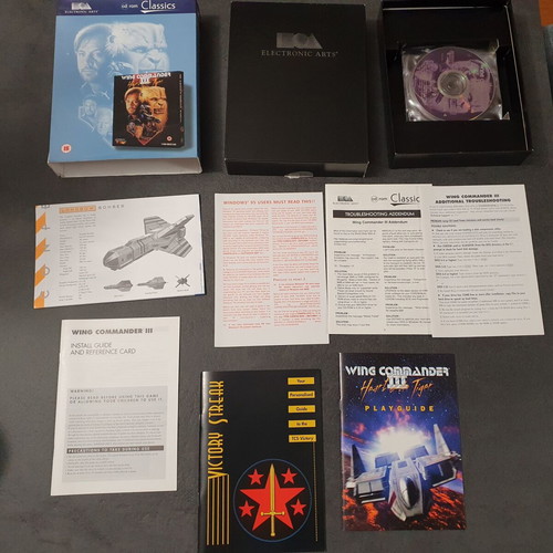 Wing Commander III 3 Big Box PC game used, 4 CDs, English version