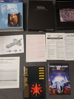 Wing Commander III 3 Big Box PC game used, 4 CDs, English version
