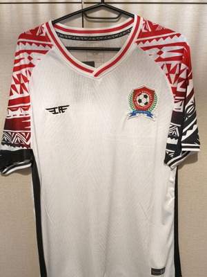 Custom Athletics USA ποδοσφαιρική φανέλα της Τόνγκα σε λευκό, μέγεθος XL
