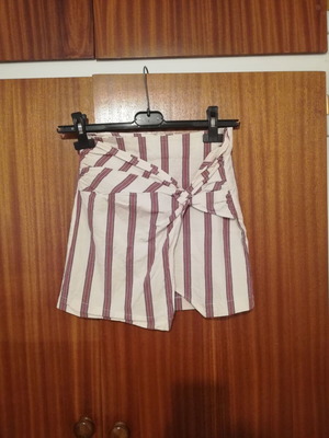 Bershka skirt XS like new, mini wrap cotton blend