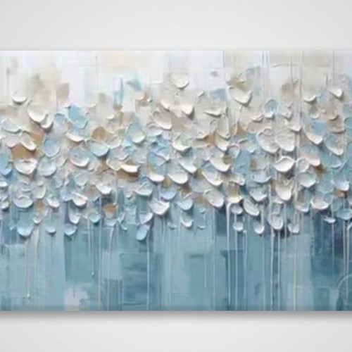 Canvas print painting 133x63cm new with wooden frame