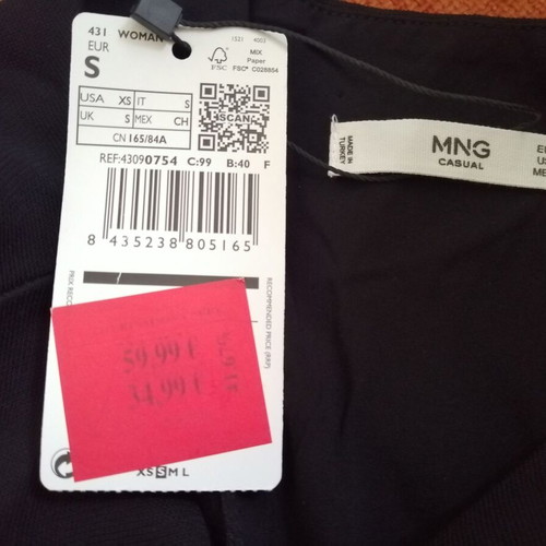 Mango black women's jumpsuit with belt, size S