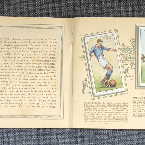 Hints on Association Football booklet used by John Player & Sons (1930s)