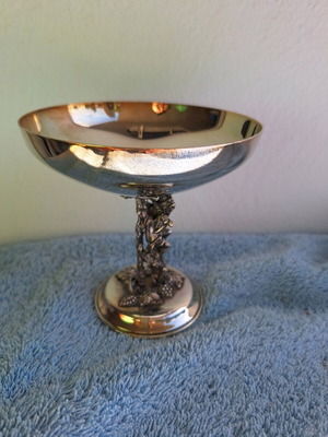 Lambidis silver-plated cups used, set of 6 vintage