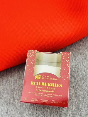 Scented Candle Red Berries New in Glass Jar