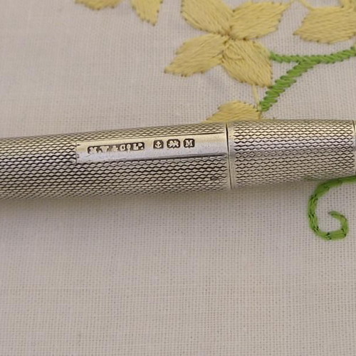 Patented Sterling silver mechanical pencil used, late 19th early 20th century