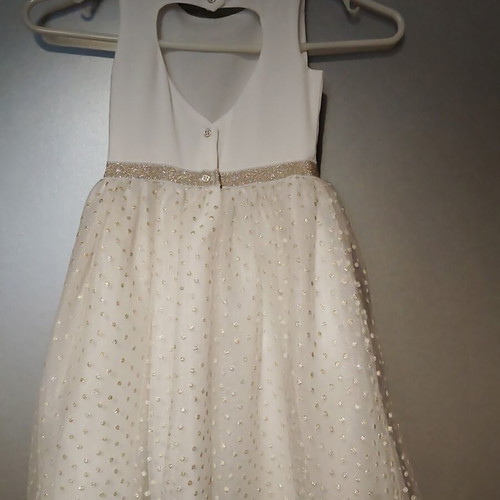 Orchestra sleeveless dress 5 years like new, beige gold