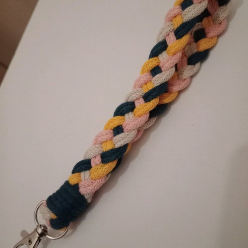 Macrame multicolor keychain like new