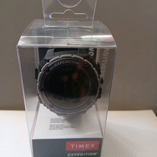 Timex men's watch like new, black, quartz, 50 mm