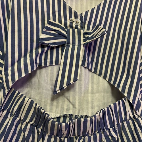 Girls' jumpsuit shorts size 6 like new, navy