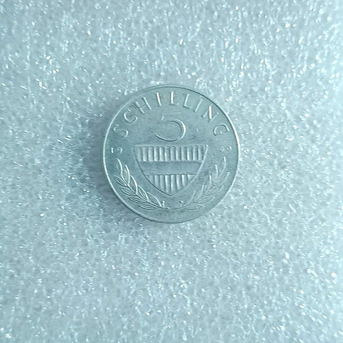 Silver Coin Austria 5 Schilling 1960 like new