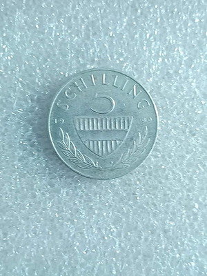 Silver Coin Austria 5 Schilling 1960 like new