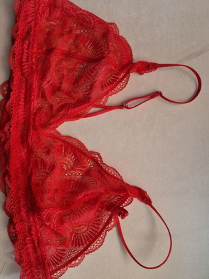 Bralette Understatement red lace size XXL like new