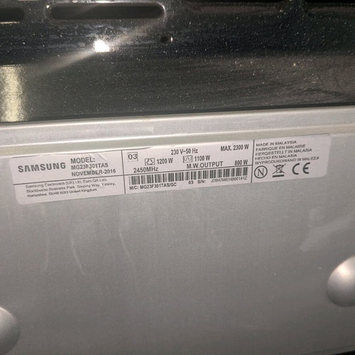 Samsung MG23F301TAS microwave oven like new