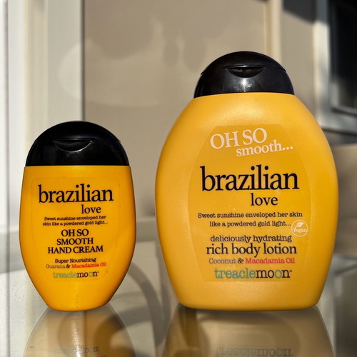 Treaclemoon Brazilian Love set used with hand cream and body lotion