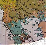  vintage χάρτη λειτογραφια του Εθνογραφικού χάρτη της Ευρώπης 210cm x 170cm δεκαετία του 1918