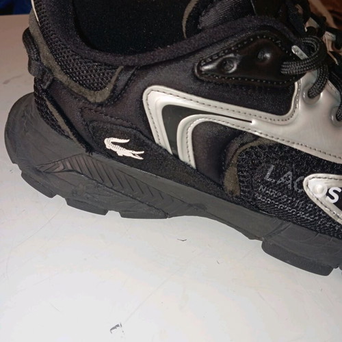Lacoste sneakers size 44.5 used, black with repair