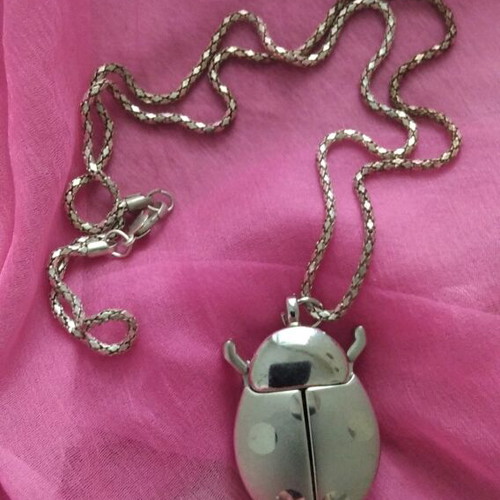 Ladybug pendant watch like new