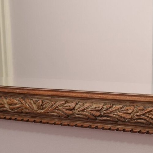 Mirror wooden frame antique like new, dimensions 80x51cm