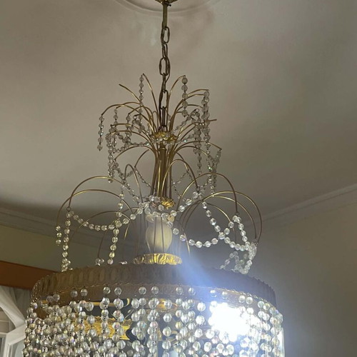 Lighting set with Swarovski crystals, like new, 3 pieces, gold