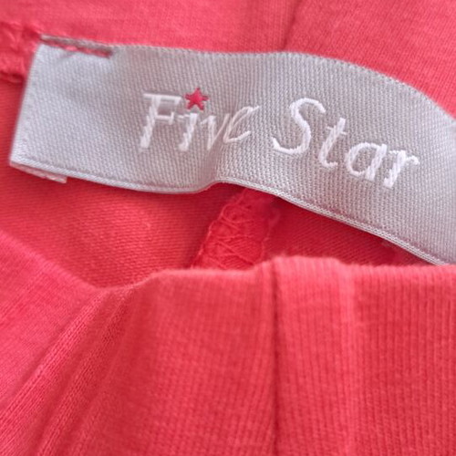 Five Star Girls Cropped Leggings like new, sizes 128-134 cm, red and pink
