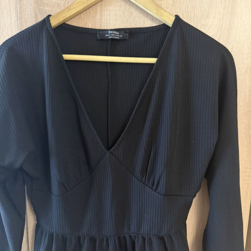 Bershka one-piece romper like new, black, size M