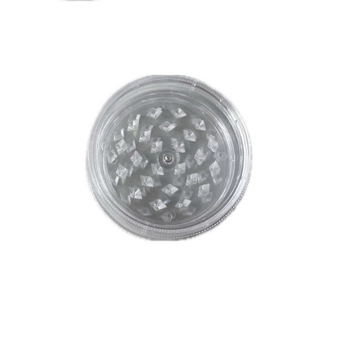 Plastic transparent tobacco and herb grinder 60x25mm new